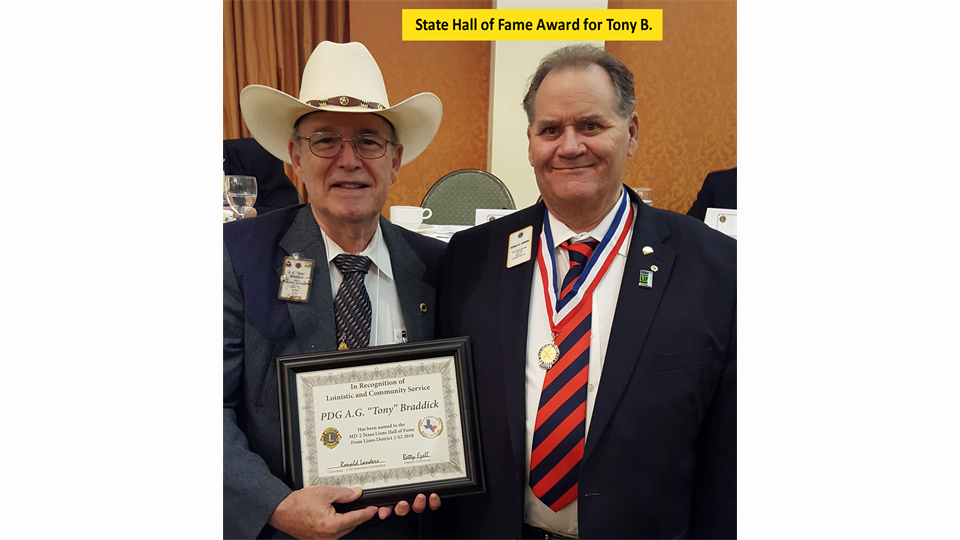 Tony state hall of fame